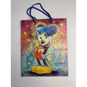 Vintage 80’s Mickey Mouse Gift Bag Disney Graduation - USED‎ T66